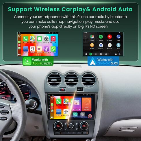4GB+64GB Car Stereo Radio for Nissan Altima 2008-2012 Auto A/C in Kuwait