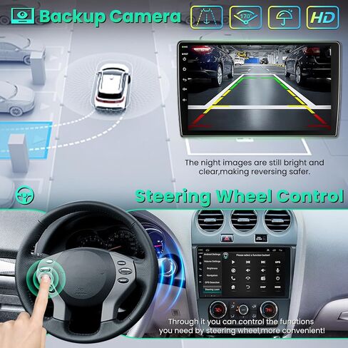 4GB+64GB Car Stereo Radio for Nissan Altima 2008-2012 Auto A/C in Kuwait