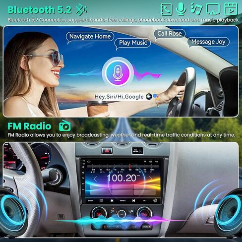4GB+64GB Car Stereo Radio for Nissan Altima 2008-2012 Auto A/C in Kuwait
