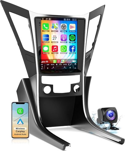Car Radio for Hyundai Sonata 2010-2015 | Support Wireless Apple Carplay Android Auto | GPS Navigation| Android 15 9.7" Touch Screen FM Bluetooth Head Unit | Backup Camera | 4G+64G in Kuwait