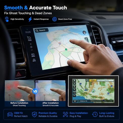 8" Radio Screen Touch Screen Compatible with Hyundai Tucson Santa Fe Verna Solaris 2021-2023 & Kia Sorento Seltos Sonet 2021-2023, LCD Display Digitizer Replaces# TTDO-0797F00136 LMB5F00136 in Kuwait