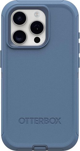 OtterBox iPhone 15 Pro (Only) Defender Series Case - Black, screenless, Rugged & Durable, with Port Protection, Includes Holster Clip Kickstand in Kuwait
