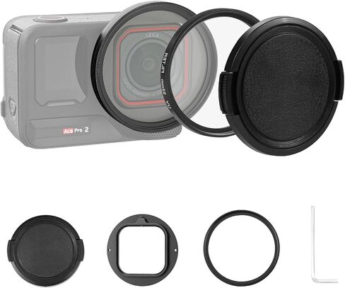 PULUZ 52mm Lens Filter Adapter for Insta360 Ace Pro, UV Lens Cover Kit in Kuwait