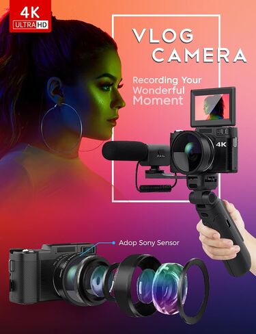 Digital Camera with Powerbank Tripod Grip Extra Lens in Kuwait