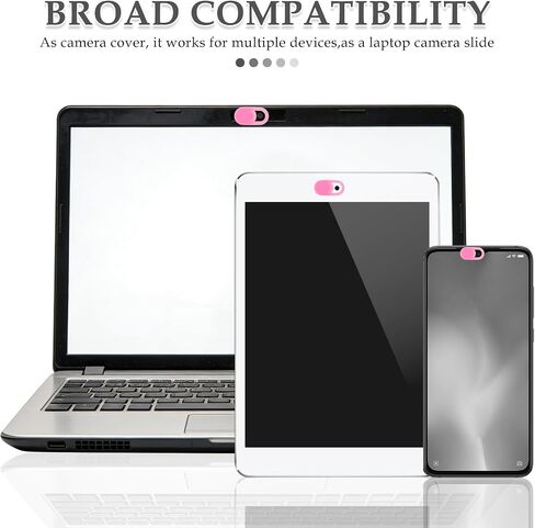 Homoyoyo 100pcs Ultra Thin Pink Laptop Camera Cover with Sliding Privacy in Kuwait