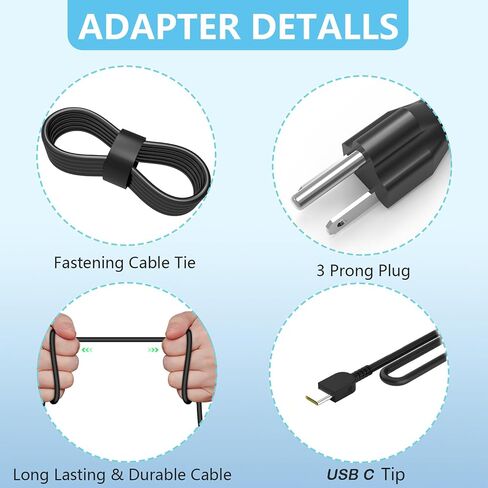 65W USB C Charger Fit for HP EliteBook x360 840 830 835 845 640 650 Laptop in Kuwait