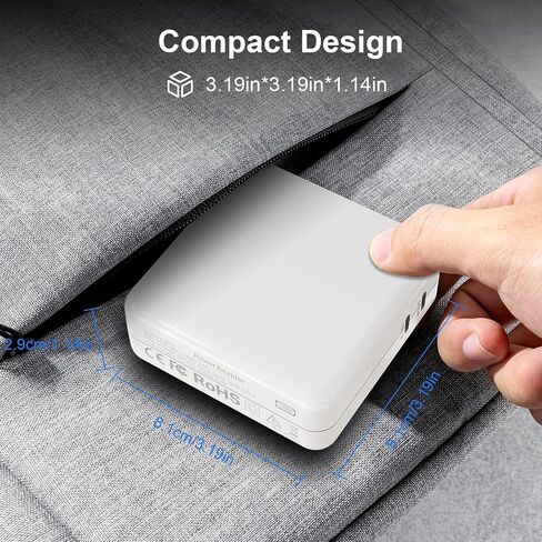 Djsanu Mac Book Pro Charger 138W USB C Charger Compatible with MacBook Pro 16, 15, 14, 13 Inch, MacBook Air 13 Inch, iPad Pro and More USB C Devices, Include 2 Cables in Kuwait