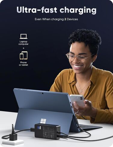 65W Surface Pro Charger Surface Laptop Charger for Surface Charger 44W 36W in Kuwait