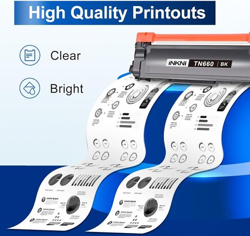 InkNI Compatible TN660 TN630 Toner Cartridge for Brother, Black, 4-Pack in Saudi Arabia