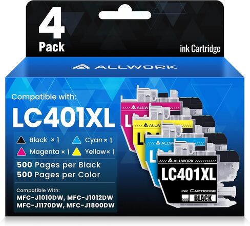 LC401XL LC401 Ink Cartridges Compatible for Brother Printer J1010DW 5-Pack in Saudi Arabia