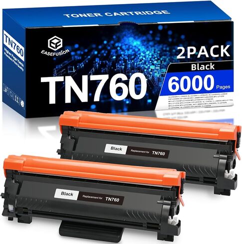 Replacement for Brother TN760 High Yield Black Toner Cartridge 2-Pack in Kuwait