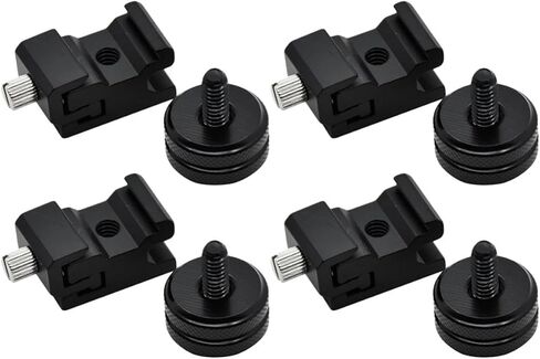 8pcs Black Aluminum Alloy Flash Hot Shoe Mount Adapter in Kuwait