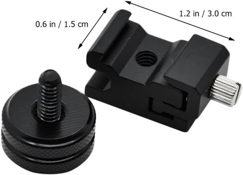 8pcs Black Aluminum Alloy Flash Hot Shoe Mount Adapter in Kuwait