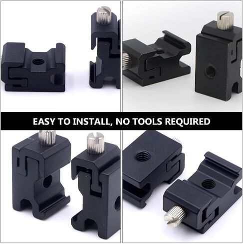 8pcs Hot Shoe Mount Adapter Set with 2 Adjustable Nuts Aluminum Alloy in Kuwait