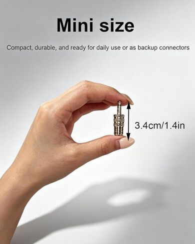 2-Pack F Type Female to 1/8" 3.5mm Male Adapter Coaxial Converter in Kuwait