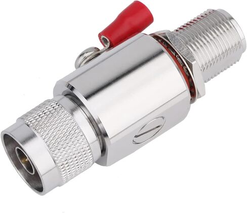 Lightning arrestor N Female to N Female Bulkhead Lightning Surge Protector IP67 with 90 V Gas Tube 50 Ohm DC-3GHz in Kuwait