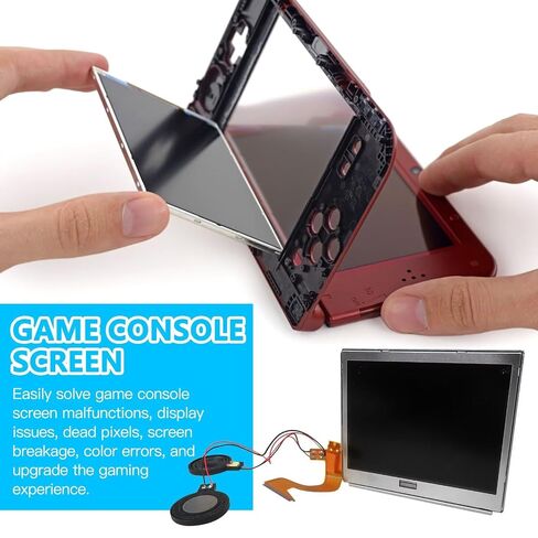 Hilanda New Top Screen & Digitizer Set with Pre-Soldered Speakers Replacement Compatible with Nintendo DS Lite in Kuwait