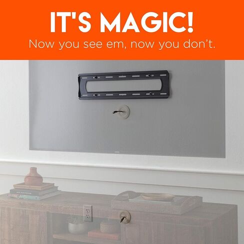 ECHOGEAR Tilting TV Mount & in Wall TV Cable Hider Bundle - Mount TVs Up to 70" & Conceal The Wires Behind The Wall in Kuwait