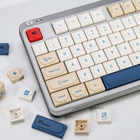 KBDiy 9009 Doys Keycaps Low Profile Dye-Sublimation PBT Retro Custom Keyboard Keycap,138 Keys Cap Set for Cherry Gateron MX Switches Mechanical Keyboards in Kuwait