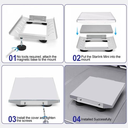 265 LBS Starlink Mini Magnetic Mount for Car Roof with PC Shield in Kuwait