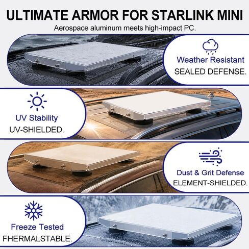 265 LBS Starlink Mini Magnetic Mount for Car Roof with PC Shield in Kuwait