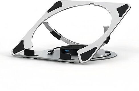 360° Rotating Laptop Stand, Aluminum Alloy Material, Built-in 3-in-1 USB Docking, USB 3.0 Interface for Team Collaboration and Online Teaching in Kuwait