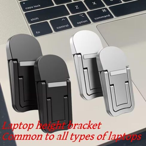 Laptop Stand Two Speed Adjustable Foldable Portable Elevated Compact Computer Riser for Home Office Travel Improves Airflow, 2pcs in Kuwait