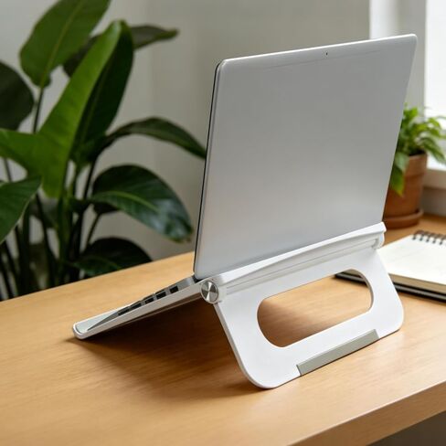Foldable Laptop Stand, 0-130° Adjustable Laptop Riser Computer Desktop Hold in Kuwait