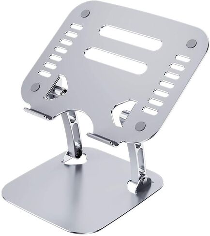 BoxWave Stand and Mount Compatible with Acer Nitro 5 NH.QESAA.005 (15.6 in) - Executive VersaView Stand, Ergonomic Adjustable Viewing Angle Metallic Riser - Metallic Silver in Kuwait