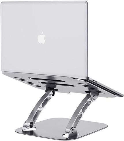 BoxWave Stand and Mount Compatible with Acer Nitro 5 NH.QESAA.005 (15.6 in) - Executive VersaView Stand, Ergonomic Adjustable Viewing Angle Metallic Riser - Metallic Silver in Kuwait