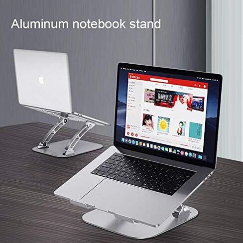 BoxWave Stand and Mount Compatible with Acer Nitro 5 NH.QESAA.005 (15.6 in) - Executive VersaView Stand, Ergonomic Adjustable Viewing Angle Metallic Riser - Metallic Silver in Kuwait
