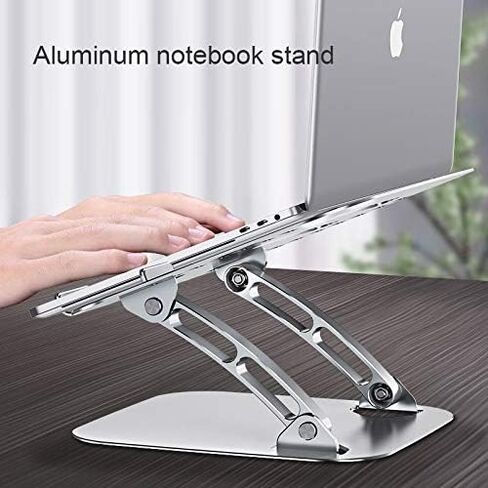 BoxWave Stand and Mount Compatible with Acer Nitro 5 NH.QESAA.005 (15.6 in) - Executive VersaView Stand, Ergonomic Adjustable Viewing Angle Metallic Riser - Metallic Silver in Kuwait