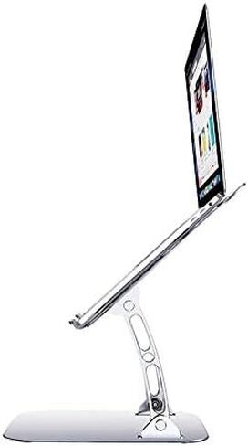BoxWave Stand and Mount Compatible with Acer Nitro 5 NH.QESAA.005 (15.6 in) - Executive VersaView Stand, Ergonomic Adjustable Viewing Angle Metallic Riser - Metallic Silver in Kuwait
