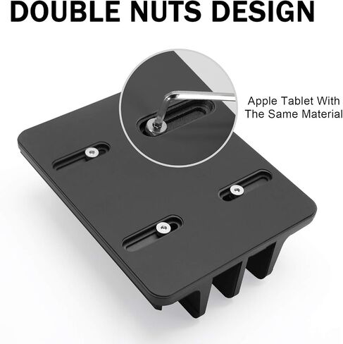 Vertical Laptop Stand Metal, ULBRE Double Adjustable 4 Slots Upright MacBook Stands Holder Compatible w' All iPad Tablet Surface Pro Go Dell Samsung HP Chromebook Upto 17.5' - Black in Kuwait