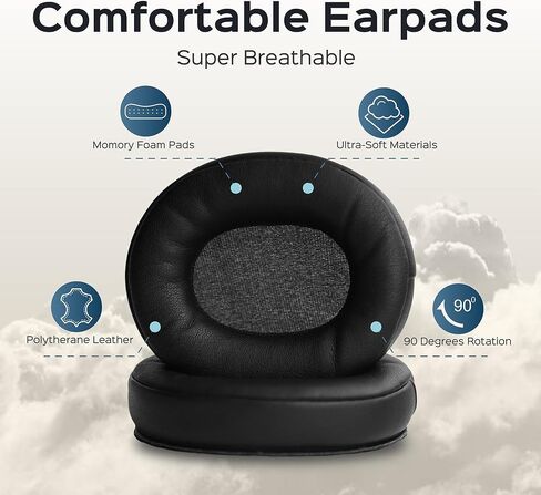 TREBLAB Z2 Wireless Over Ear Headphones Bluetooth, Hybrid ANC, 35H(Renewed) in Kuwait