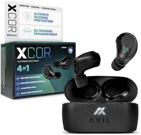 AXIL XCOR PRO Bluetooth Earbuds + X20 Noise Reduction Ear Plugs Bundle in Kuwait