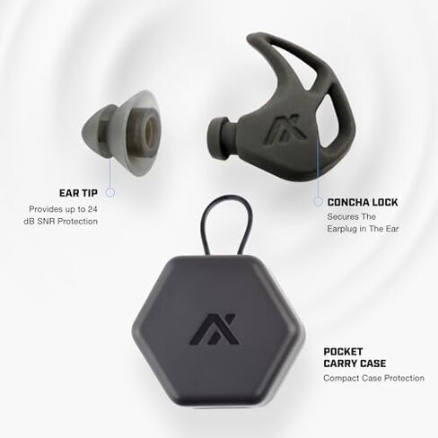 AXIL XCOR PRO Bluetooth Earbuds + X20 Noise Reduction Ear Plugs Bundle in Kuwait