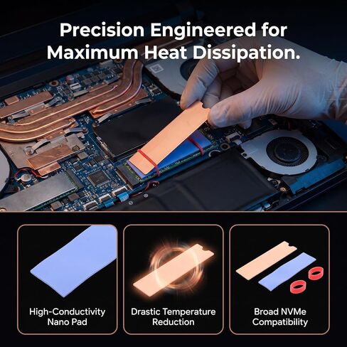 Nvme Pads Copper Heatsink Nano Thermal Cooler SSD in Kuwait