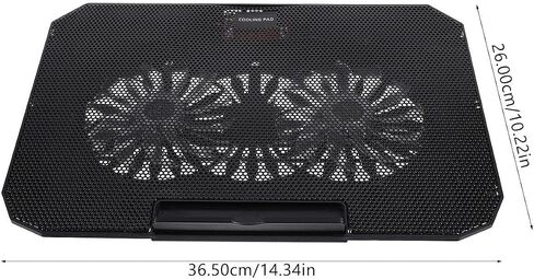 USB Laptop Cooler for 14 to 15.6 Inch Laptop, Black ABS in Kuwait