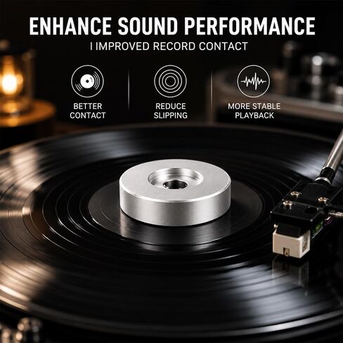 45 Adapter for Record Player, Aluminum 45 RPM Record Adapter for 7 Inch in Kuwait
