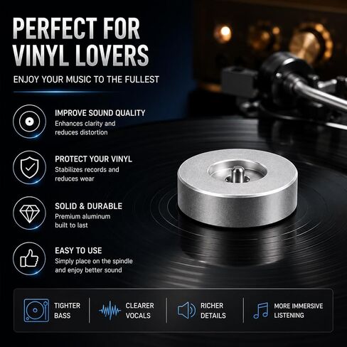 45 Adapter for Record Player, Aluminum 45 RPM Record Adapter for 7 Inch in Kuwait
