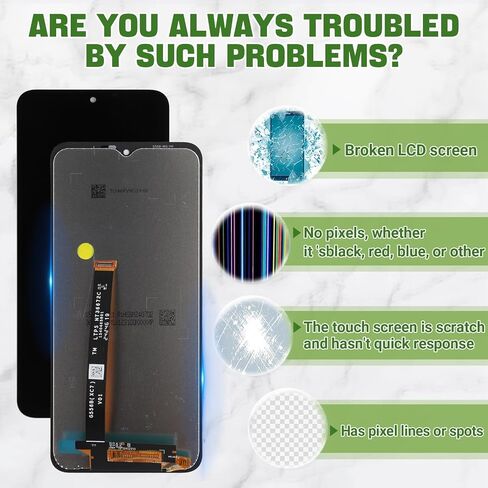 New LCD Display Replacement for Galaxy Xcover 7 Pro G766B G766BU1 G766B/DS LCD Screen Digitizer Assembly Replacement with Upgraded Repair Tools Kit-Black in Kuwait