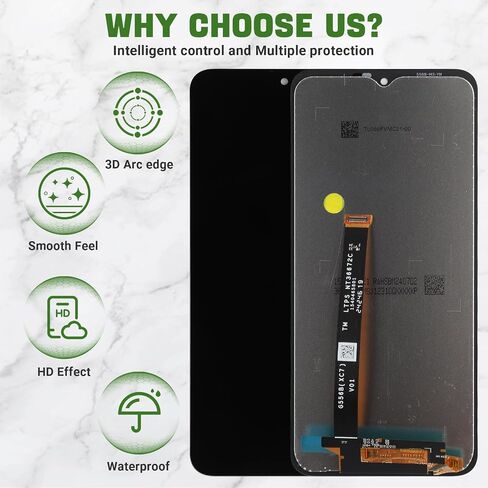 New LCD Display Replacement for Galaxy Xcover 7 Pro G766B G766BU1 G766B/DS LCD Screen Digitizer Assembly Replacement with Upgraded Repair Tools Kit-Black in Kuwait