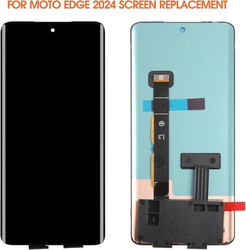 AGCUT Original for Moto Edge 2024 Screen Replacement for Moto Edge 2024 LCD Display XT2405 LCD Digitizer Touch Screen Assembly Repair Kits Black No Frame in Kuwait