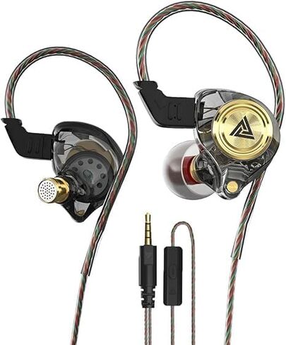 Wired Gaming Earbuds,in-Ear Monitor Headphones with 10mm Dynamic Driver, Deep Bass Stereo Sound, Noise-Isolating for Music, Gaming, Video Calling, Musicians, Singers and Audiophiles in Kuwait