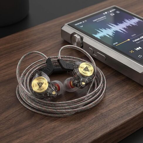 Wired Gaming Earbuds,in-Ear Monitor Headphones with 10mm Dynamic Driver, Deep Bass Stereo Sound, Noise-Isolating for Music, Gaming, Video Calling, Musicians, Singers and Audiophiles in Kuwait