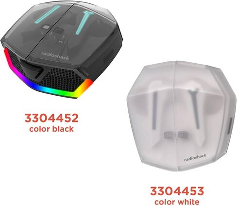 RadioShack Wireless Gaming Earbuds Bluetooth 5.3 Low Latency 22 Hour Battery White in Kuwait