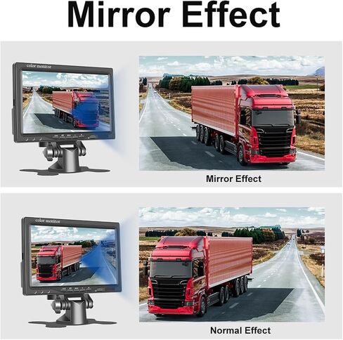 Backup Camera for Truck 7 Inch Monitor Rear View Camera for Truck/Car/Pickup/SUV/ IP66 Waterproof Night Vision in Kuwait