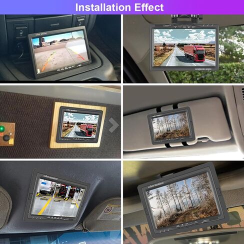 Backup Camera for Truck 7 Inch Monitor Rear View Camera for Truck/Car/Pickup/SUV/ IP66 Waterproof Night Vision in Kuwait