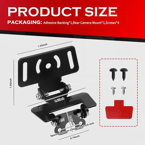Car Rear Camera Mount Kit,Sturdy Car Backup Camera Mount Rotates 180° for Fixing Cars Dash Cam & Rear View Cameras,Professional Rears Dash Cam Mounts for Windshield with Screws in Kuwait